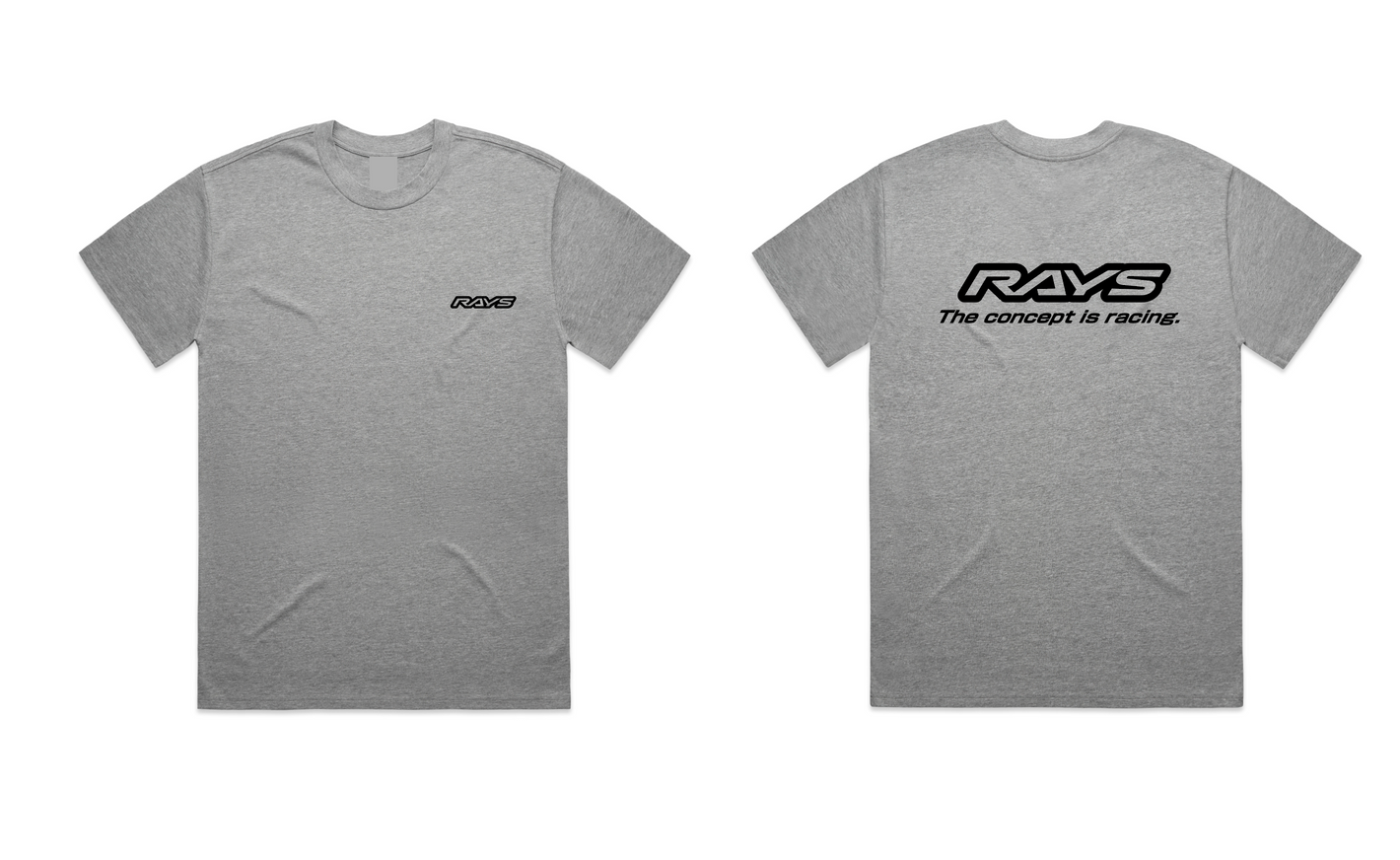 RAYS T-SHIRT LIMITED 23 GRAY/BLACK PUFF LOGO