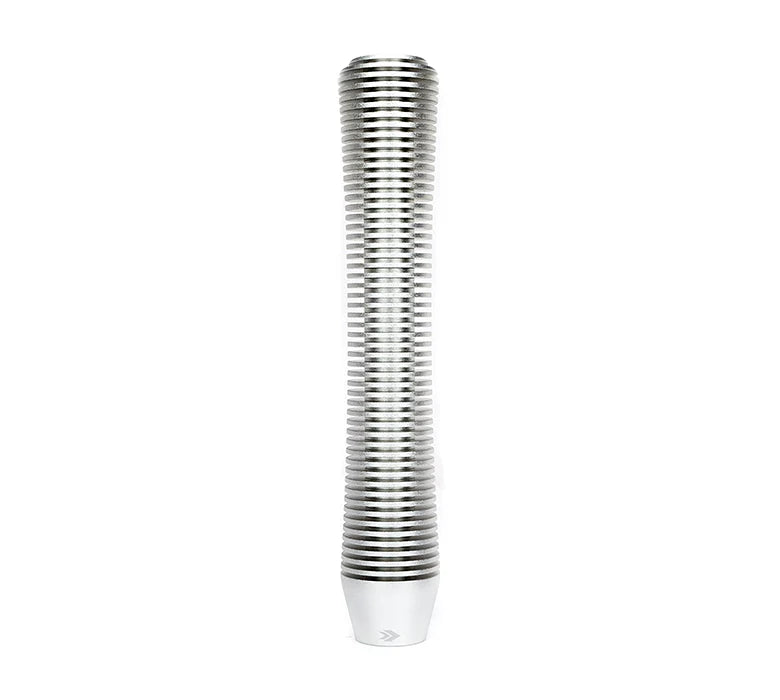 NRG Shift Knob Heat Sink Curved Long Silver