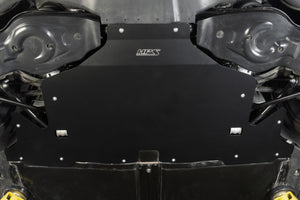 HPS Black Aluminum Rear Skid Plate Undertray Protection Shield, SP-102