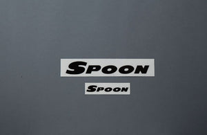SPOON SPORTS Team Sticker Black (200mm / 100mm)