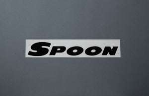 SPOON SPORTS Team Sticker Black (300mm)