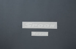 SPOON SPORTS Team Sticker White (200mm / 100mm)