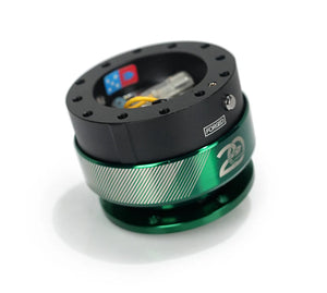 NRG Quick Release Gen 2.0 -  20 Year Anniversary Black Body / Emerald Ring