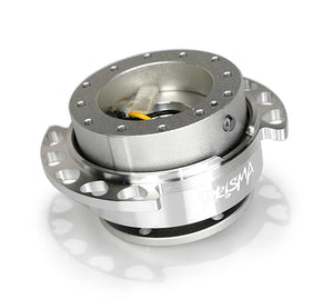 NRG Quick Release Kit - Silver Body / Chrome Heart Cutout Ring