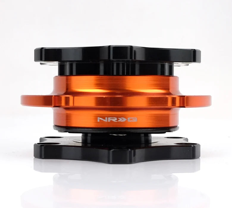NRG Quick Release - Black Body / Orange Ring SFI SPEC 42.1