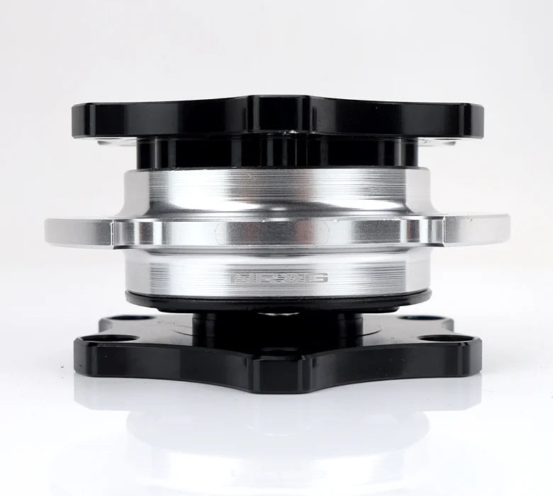 NRG Quick Release SFI SPEC 42.1 - Black Body / Silver Ring