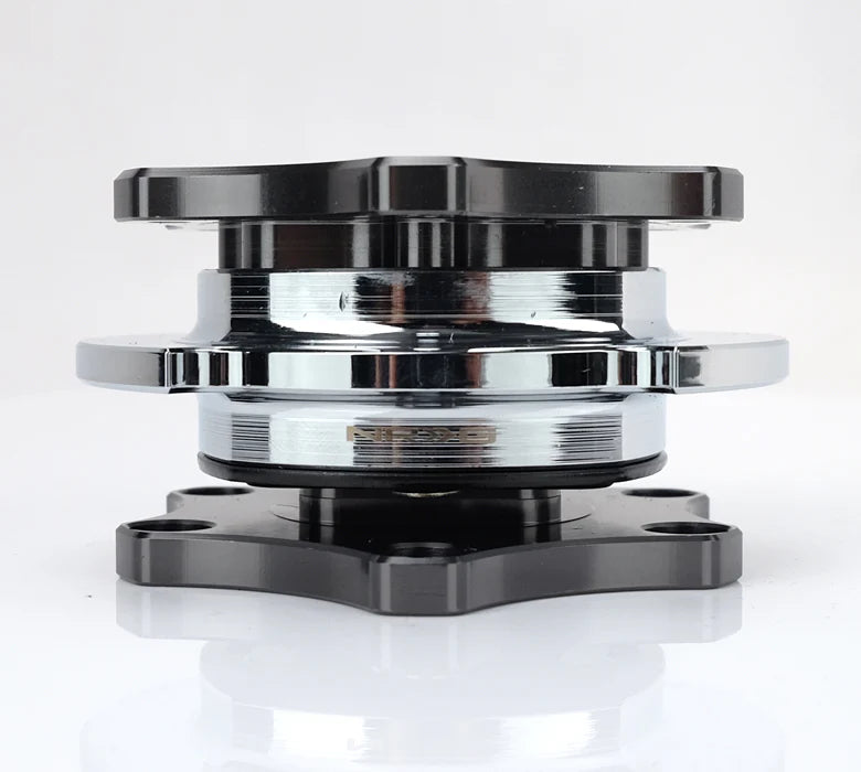 NRG Quick Release SFI SPEC 42.1 - Gun Metal Body / Chrome Ring