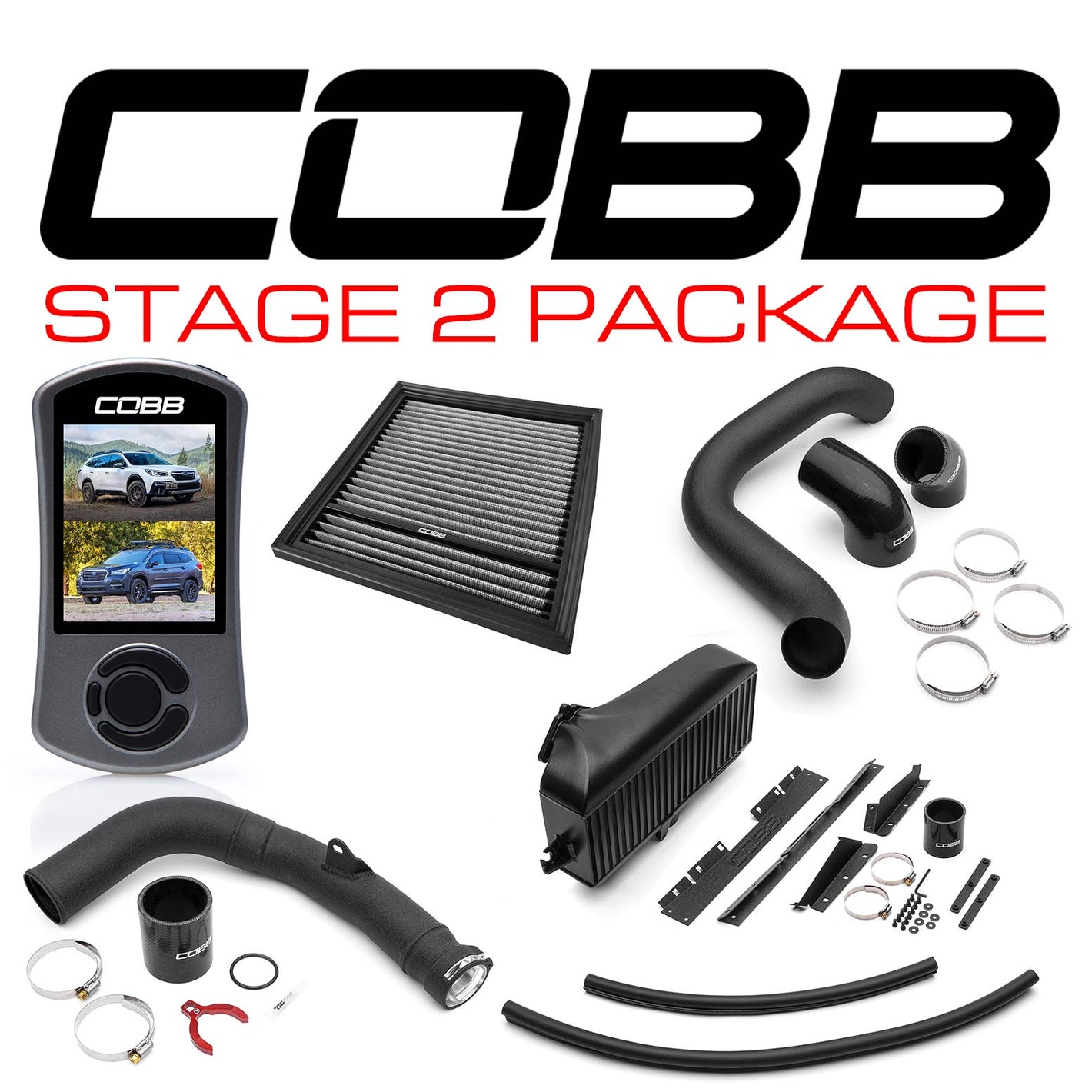 Cobb 20-22 Subaru Outback XT/2022 Outback Wilderness Stage 2 Power Package - Black