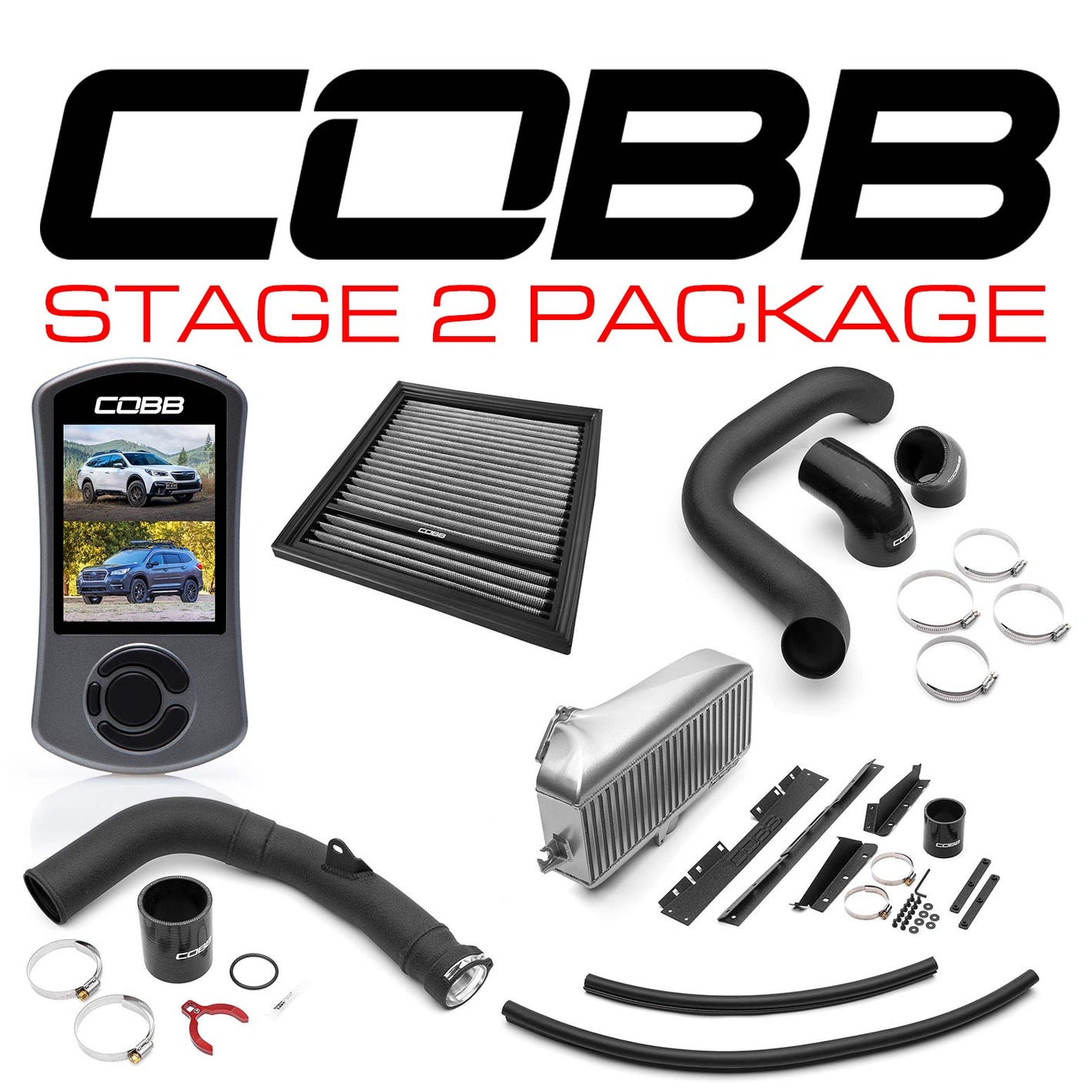 Cobb 20-22 Subaru Outback XT/2022 Outback Wilderness Stage 2 Power Package - Silver