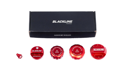 Goldenwrench Blackline Performance GR Corolla / Yaris (G16E-GTS) Cap Set - Edition Red