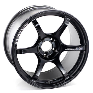 Advan RG-4 18x9 +35 5-114.3 Semi Gloss Black Wheel