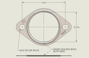 COBB 2.5 Inch 2-Bolt Exhaust Gasket