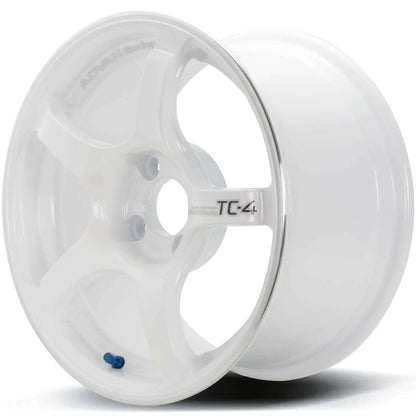 Advan TC4 18x9.5 +38 5-120 Racing White Wheel