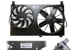 GReddy 00-09 Honda S2000 Dual Fan Shroud w/ Dual SPAL Fans - Black