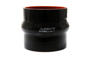 HPS 3" ID , 3" Long High Temp 4-ply Reinforced Silicone Hump Coupler Hose Black (76mm ID , 76mm Length)