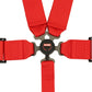 RaceQuip Red SFI CAMLOCK 5pt PD Lap Seat Belt