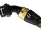 GReddy AN16 45 DEGREE HOSE END SWIVEL BLACK/GOLD ANODIZED