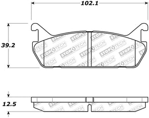 StopTech Street Touring 90-93 Mazda Miata Rear Brake Pads D525