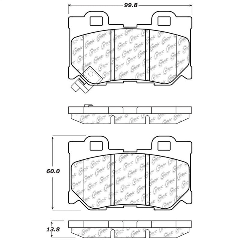 StopTech Street Touring G37 Rear Brake Pads 2009-2021 Nissan 370Z / G37 / Q50 / Q60