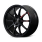 Gram Lights 57NR LIMITED II 18x7.5 +45 5-114.3 Semigloss Black Wheel w/ Black Cap/Stickers/Air Valve