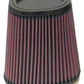 K&N Universal Rubber Filter Dual Flange Oval Tprd 3.75in Base O/S W x 3.438in Top O/S W x 6.75in H