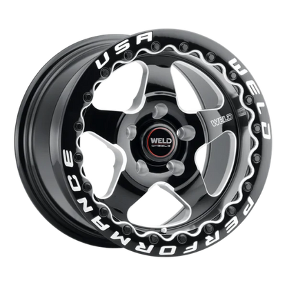 Weld S904 17x10 Ventura Beadlock 5x139.7 ET38 BS7.00 Gloss Black MIL Dia 78.1