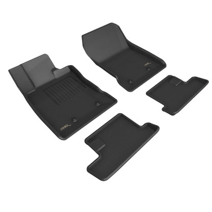 3D MAXpider Kagu Front and Rear Floor Liners Black 2022-2024 Subaru BRZ