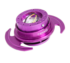 NRG Quick Release Kit Gen 3.0 - Purple Body / Purple Ring w/Handles