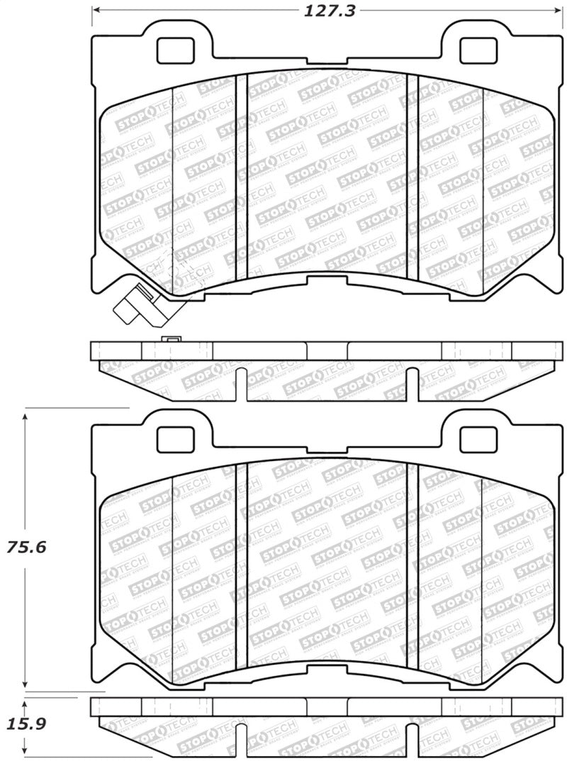 StopTech Street Select Brake Pads - Front