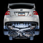 AWE Tuning Subaru STI VA / WRX GV / STI GV Sedan Touring Edition Exhaust - Diamond Black Tip (102mm)