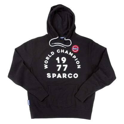 Sparco Sweatshirt Hooded 77 Black MED