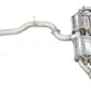 Invidia 2022+ Volkswagen Golf R MK8 76mm R400 Valved Cat Back Exhaust Straight Cut Black Tips