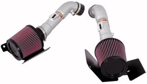 K&N Dual Silver Typhoon Short Ram Intake 2007-2008 350Z