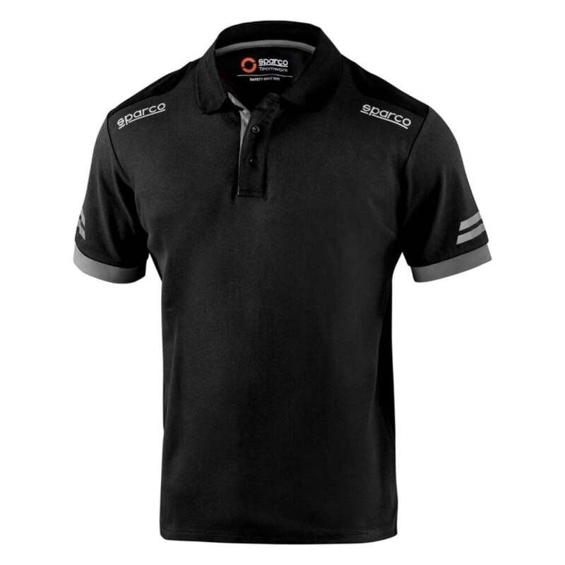 Sparco TW Polo - Large - Black/Grey