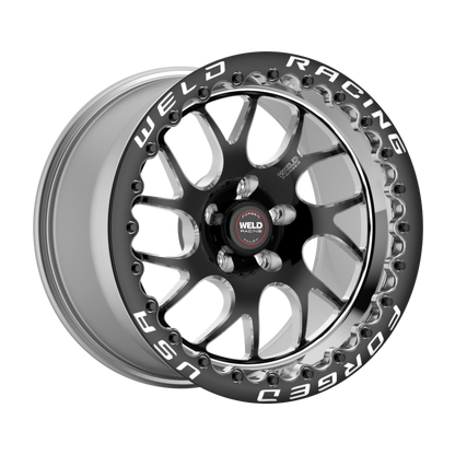 Weld S78L RT-S 17x11 / 5X115 BP / 6.2in BS Black Wheel 3.18ID {High Pad} - Single-Beadlock