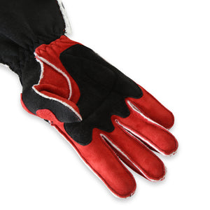 RaceQuip SFI-5 Red/Black XL Outseam Angle Cut Glove