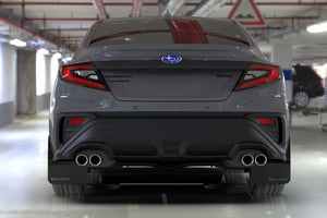 Rally Armor Black UR Mud Flap Altered Font Blue Logo 2022-2024 Subaru WRX