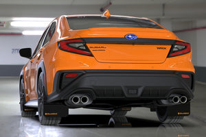 Rally Armor  Black UR Mud Flap Altered Font Met. Blk Logo 2022-2024 Subaru WRX