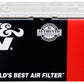 K&N Round Air Filter Assembly 5.25in ID / 5in Height / 5.125in Neck Flange / 1 1/4in Drop Base