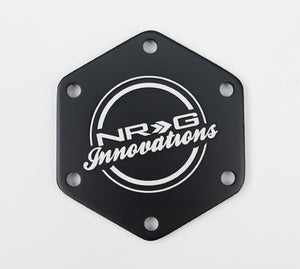 NRG Carbon Fiber w/ Red Texalium Fabrics Horn Delete Button Circular Logo Front/ Back