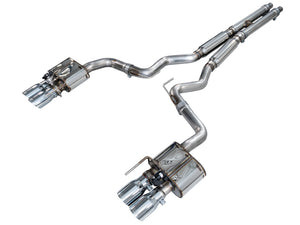 AWE 18-23 S550 Mustang GT SwitchPath Exhaust - Chrome Silver Tips