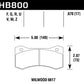 Hawk Willwood 6617 DTC-60 Race Brake Pads