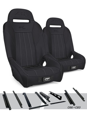 PRP Can-Am Maverick X3 GT/S.E. Suspension Seats Kit (Pair) - Black