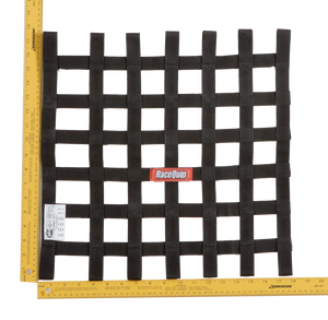 RaceQuip Black 18 X 18 SFI Ribbon Net
