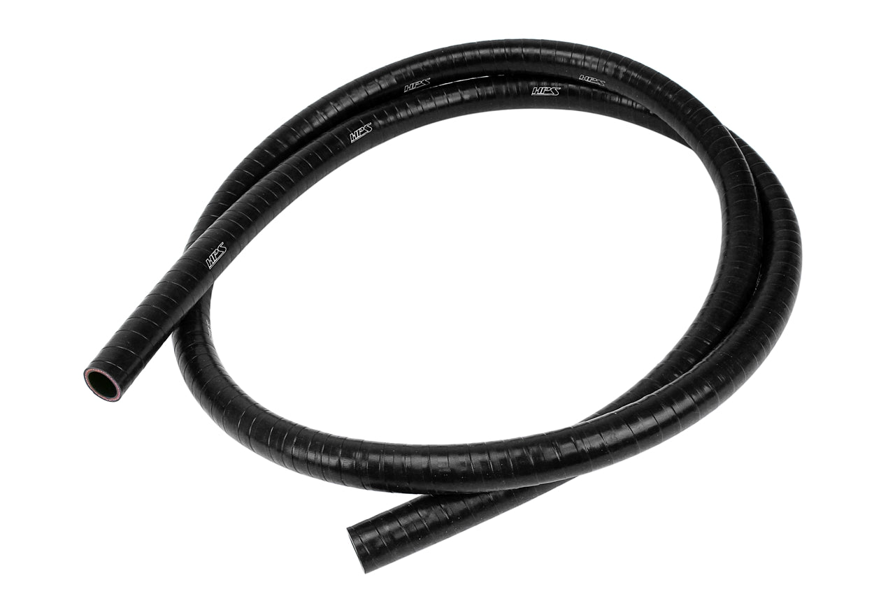 HPS 1/4" (6mm), FKM Lined Oil Resistant High Temperature Reinforced Silicone Hose, Sold per Feet, Black