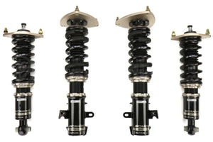 Image showcasing BC Racing BR Coilovers installed on a Subaru WRX/STI model from 2015 to 2021. These high-quality coilovers are designed to enhance the suspension system of the specified vehicle, providing improved performance, adjustability, and ride comfort.