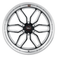 Weld Laguna 6 22x9.5 6x139.7 ET25 6.23 BS - Gloss Black Milled - Non-Beadlock