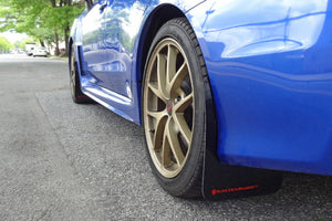 Rally Armor UR Black Mud Flap w/ Silver Logo 2015-2021 WRX / 2015-2021 STI