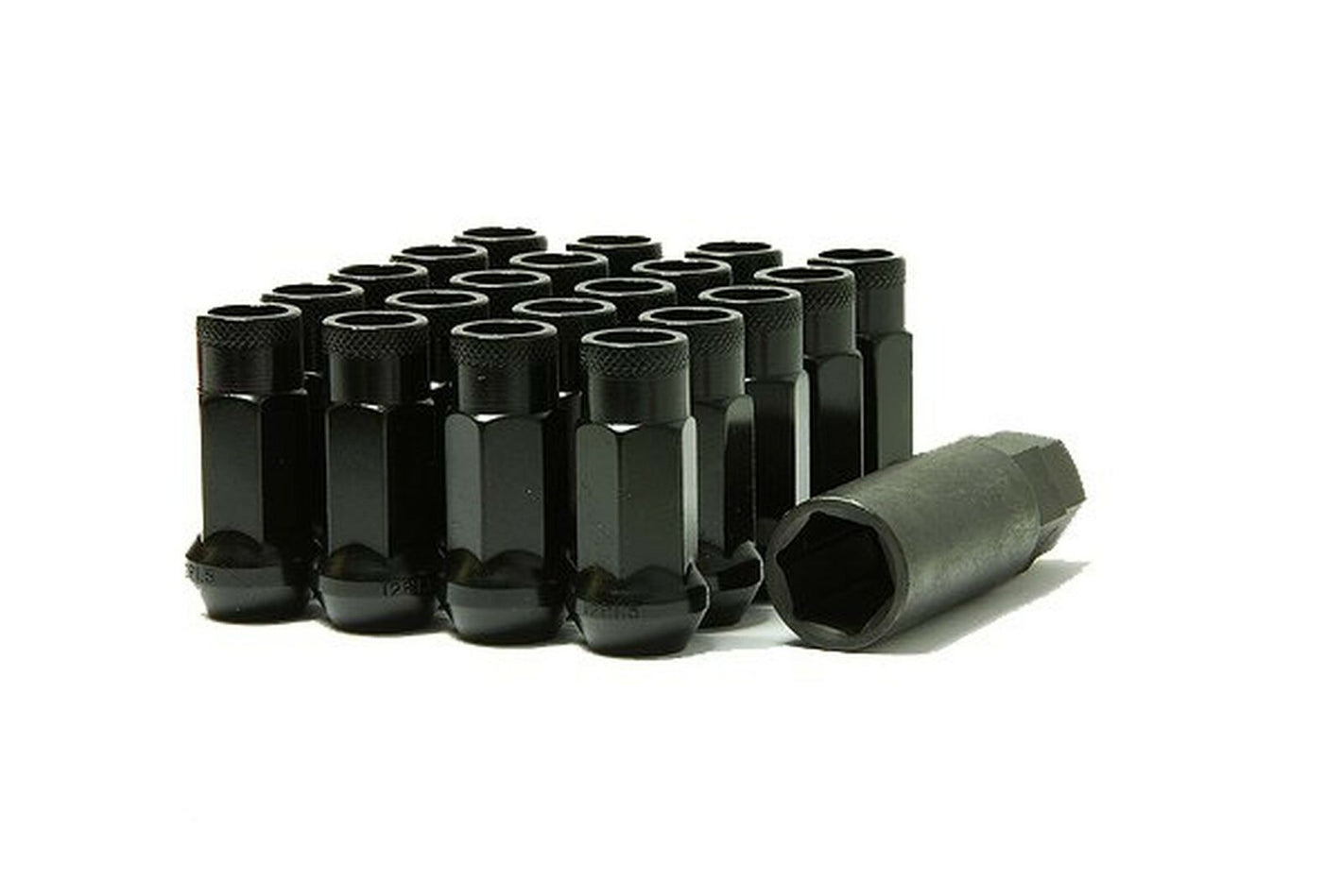 Muteki SR48 Open End Lug Nuts - Black 12x1.5 48mm