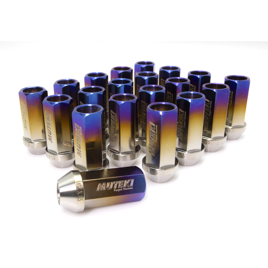 Muteki Open End Lug Nuts - Burned Titanium 12x1.25